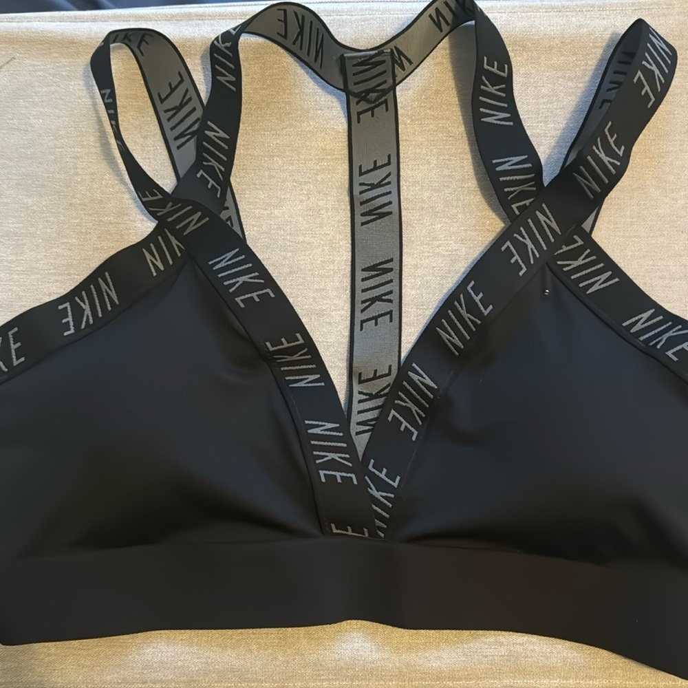 Black Nike sports bra